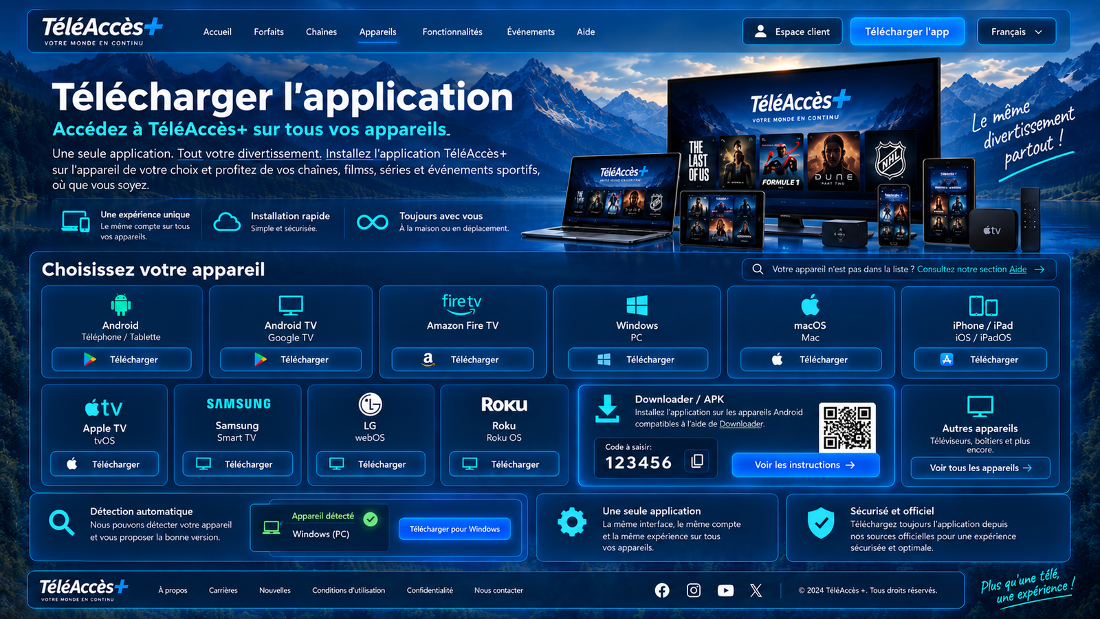 TéléAccès+ — Télécharger l’application