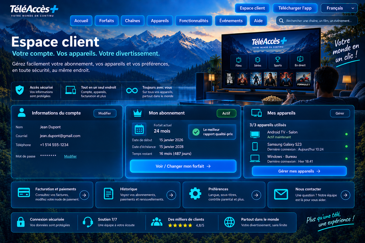 Espace client